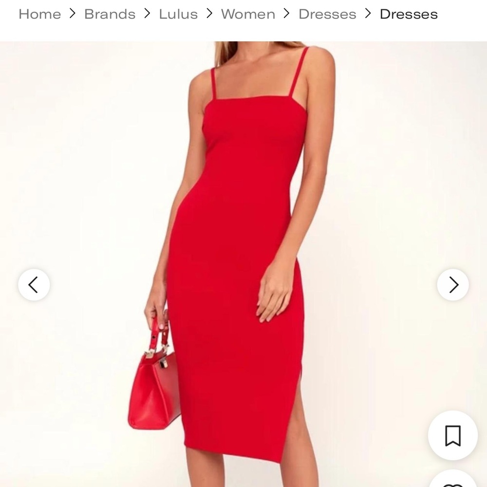 Lulu's Red Bodycon Dress